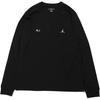Logo Letter Print Round Neck Pullover Long Sleeve T-Shirt Men Tops Black FZ1934-010