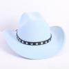 Popolare cappello da cowboy a tesa singola stile OL moda europea e americana cappello a cilindro di alta gamma per uomo e donna cappello jazz cappello di feltro