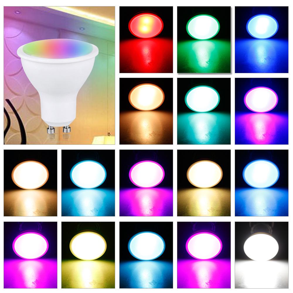 GU10 Smart LED RGB Bulb: Mobile-Controlled Colorful Dimmable Spotlight
