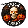 Halloween Holiday Decorations LED Glowing Hanging Decor Acrylic Window Ornament with Light Spooky Durable Signs Sign for Door Wall Haunted