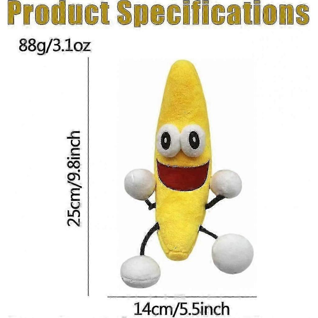 Pluche Speelgoed, 10" Dansende Banaan Pluche Speelgoed Zacht Gevuld Figuur Pop, geschikt Voor Fans En Kinderen Vakantiefeest Cadeaus-Sincere