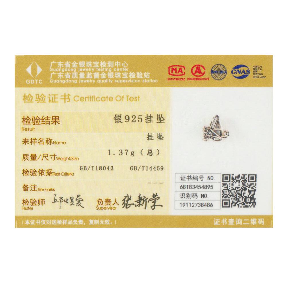 BAMOER Argint Sterling 925 Real litera A Brățară cu lanț prețios Bijuterii Cadou pentru femei