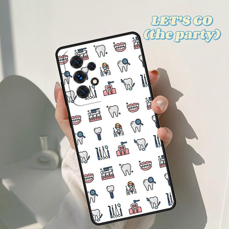 Dental Definitions Tooth Phone Case For Samsung Galaxy A42 A31 A40 A51 A71 A32 A80 A91 A52 A72 A20e A21S A50 A70 A11 A12 Cover