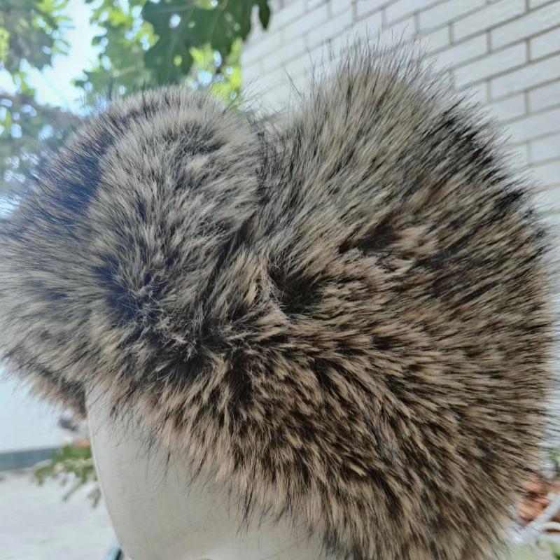 Plush men's outdoor ear protection hat, plush thickened cold-proof hat, ice and snow festival winter warm hat
