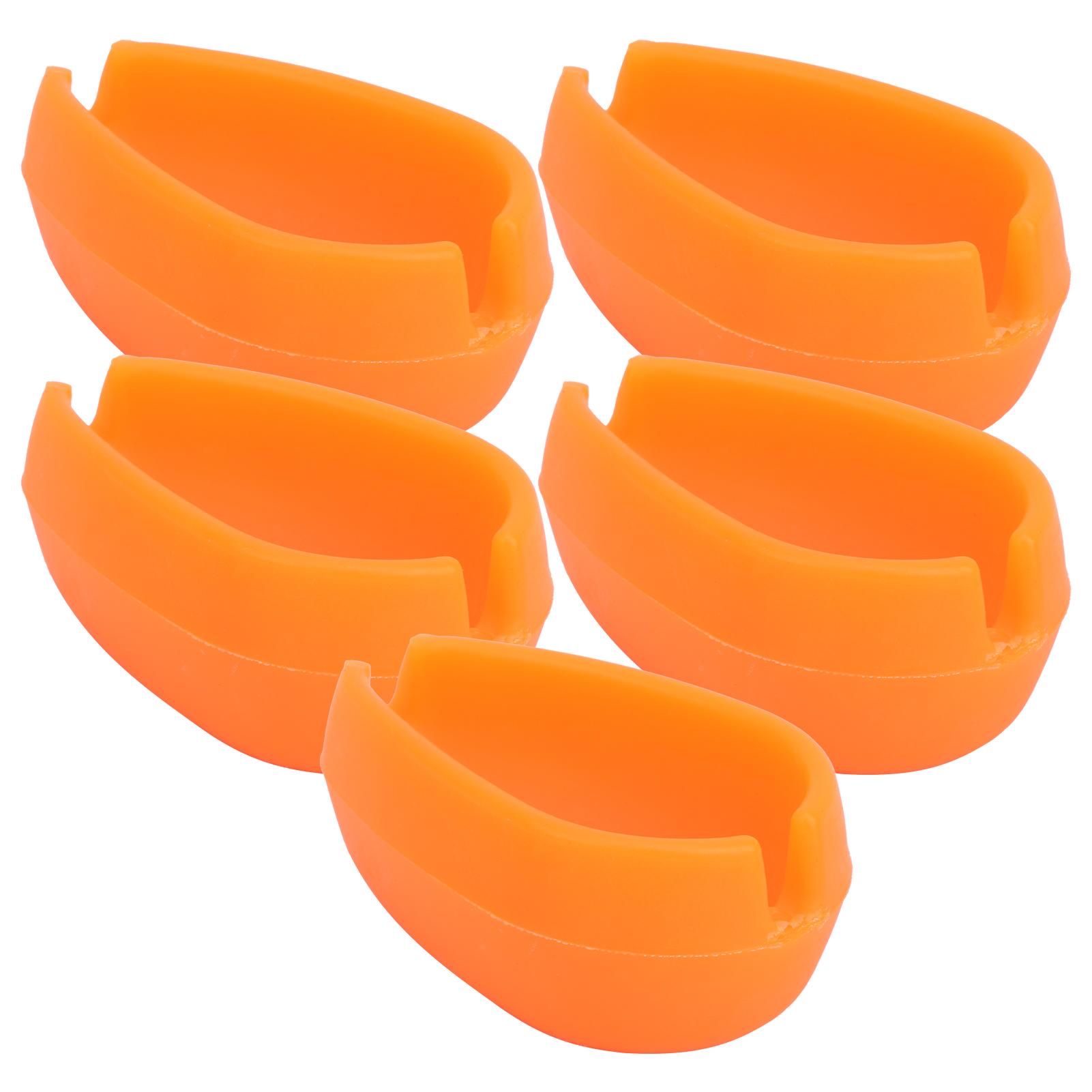 

5pcs Fishing Inline Method Feeder Bait Mould Silicone Good Elasticity NonToxic Fish Equipment(Orange )