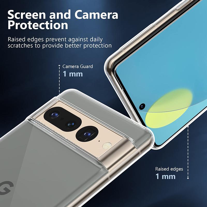 Krystalnie Ultra Cienkie Przezroczyste Miękkie Silikonowe Etui Dla Google Pixel 8 7 6 Pro 6A 5 5A 4 4A 3 3A XL Przezroczysta Tylna Pokrywa Obudowa Fundas