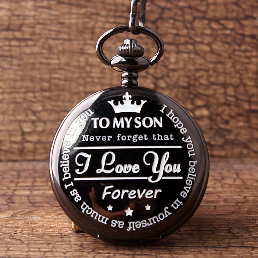 Fashion Gift Flip Quartz Pocket Watch Gifts for Son Children Neck Wearing Locket Charm Dial Gifts