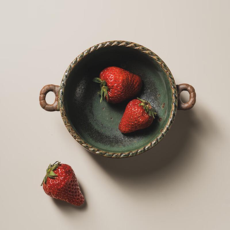 Ceramic Double Handle Soup & Salad Bowl