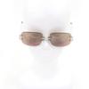 Great Cartier Sunglasses 135 2C Decor Two-Point Silver Mens Used