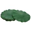 6Pcs Natural Looking Artificial Lotus Leaves for Fish Tank Pond Fountain Bathtub Stage Decoration Floating Pond Plants Green