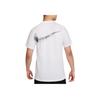 Nike Logo Print Rundhals Bequem Atmungsaktiv Kurzarm T-Shirt Herren Oberteile Weiß HF5247-100