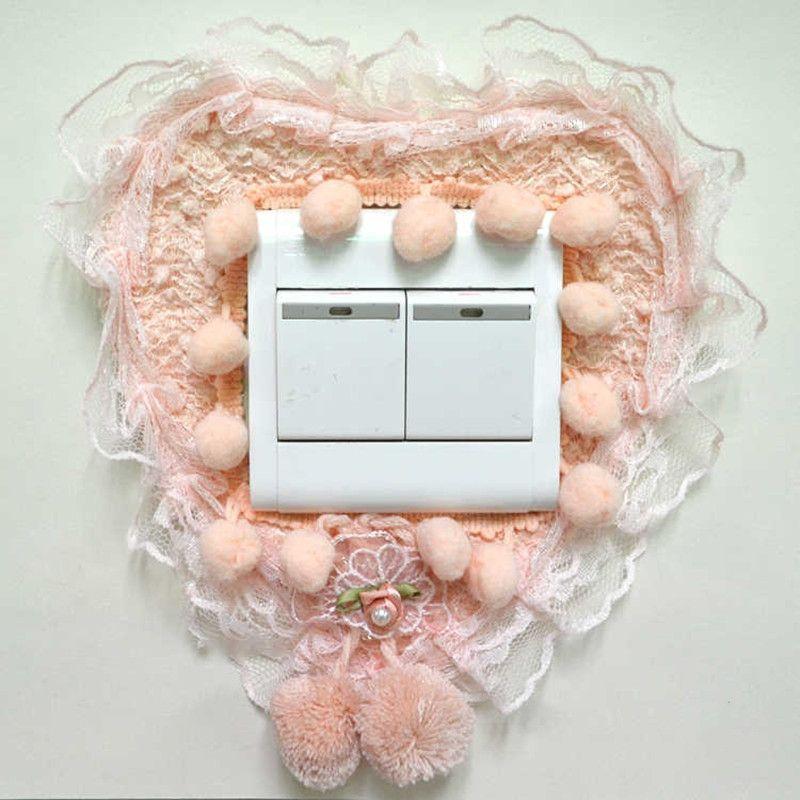 

Корейский стиль Высококачественное кружево В форме сердца Розовый Милый Пасторальный стиль Pink Heart 8.5*8.5