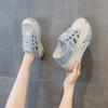 Height-increasing Shoes, Women's New Breathable Muffin Thick-soled Casual Sports Two Wear White Shoes and Hollow Sandals
