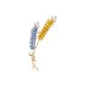 Elegant Wheat Spike Brooch Pin for Women Suit Lapel Decoration Coat Accessory Fine Metal Alloy Craftsmanship