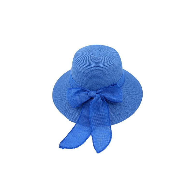 WTEMPO Women's Summer Large Brim Versatile Sun Protection Outdoor Bucket Hats Simple Elegant Casual Breathable Bow Sun Hats