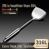 Stainless Steel Anti-Scald German Spatula & Soup Ladle Set