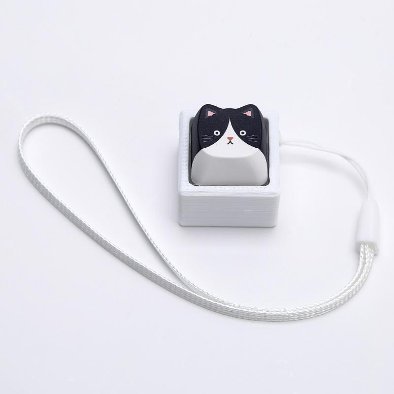 Cute Pressable Cartoon Animal Keycap Fidget Keychain Mini Stress Relief Toy for Kids Party Bag Filler