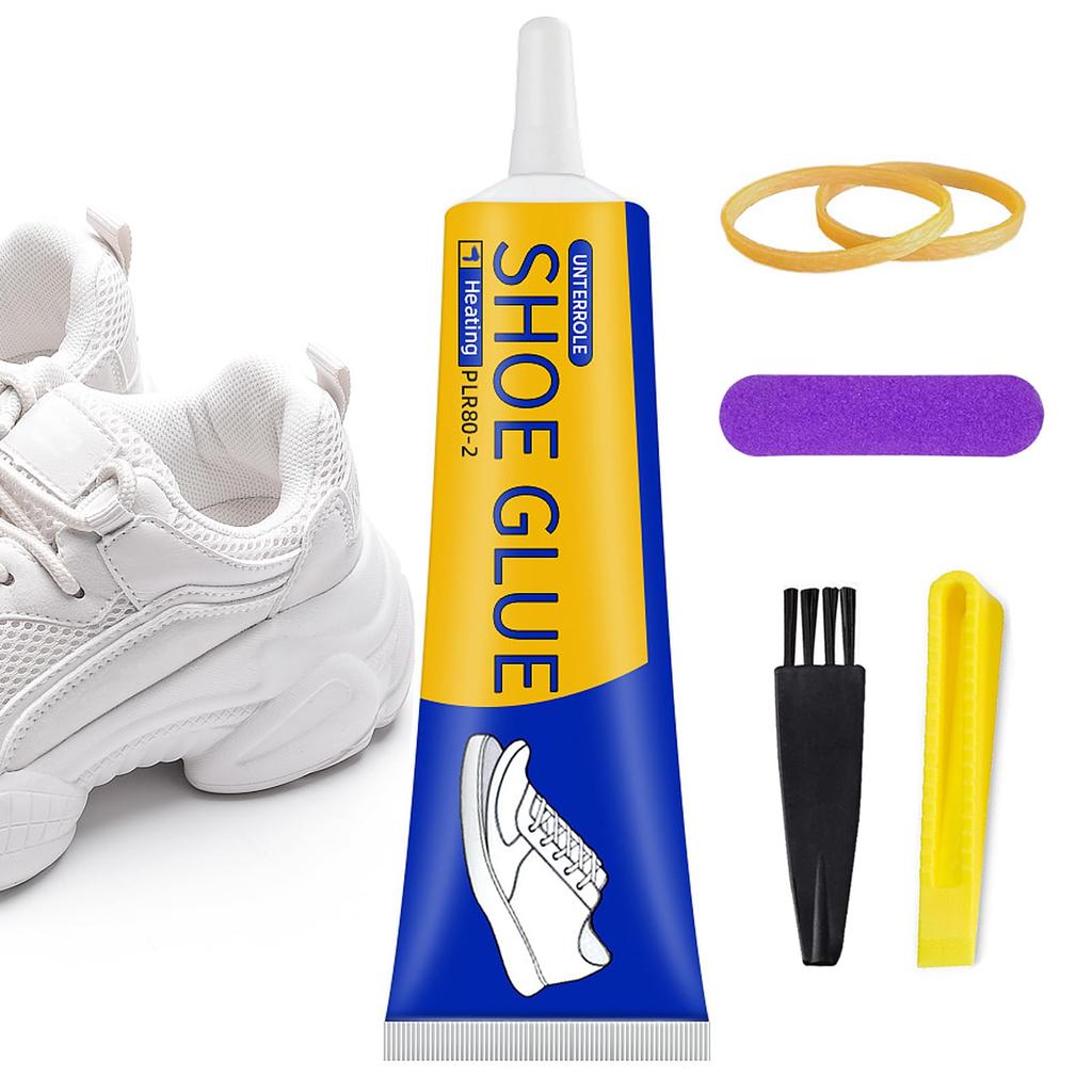 Linshesf Shoe Glue Strong Rubber Sole Repair Waterproof Glue Repair 60ml Tough Flexible Instant