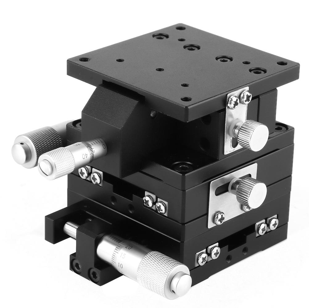 SEMXYZ 60 XYZ Micrometer Trimming Platform Linear Stage Bearing Tuning Sliding Table 60*60mm