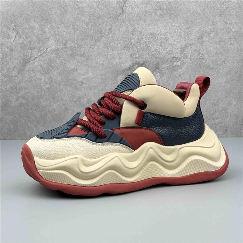 

Мода Новый Дизайнерский Тренд Мужские На Шнуровке Комбинированные Цвета Все Подходит Обувь на Платформе Повседневные Лоферы Мокасины Мужские Кроссовки для Ходьбы Zapatos Hombr 38