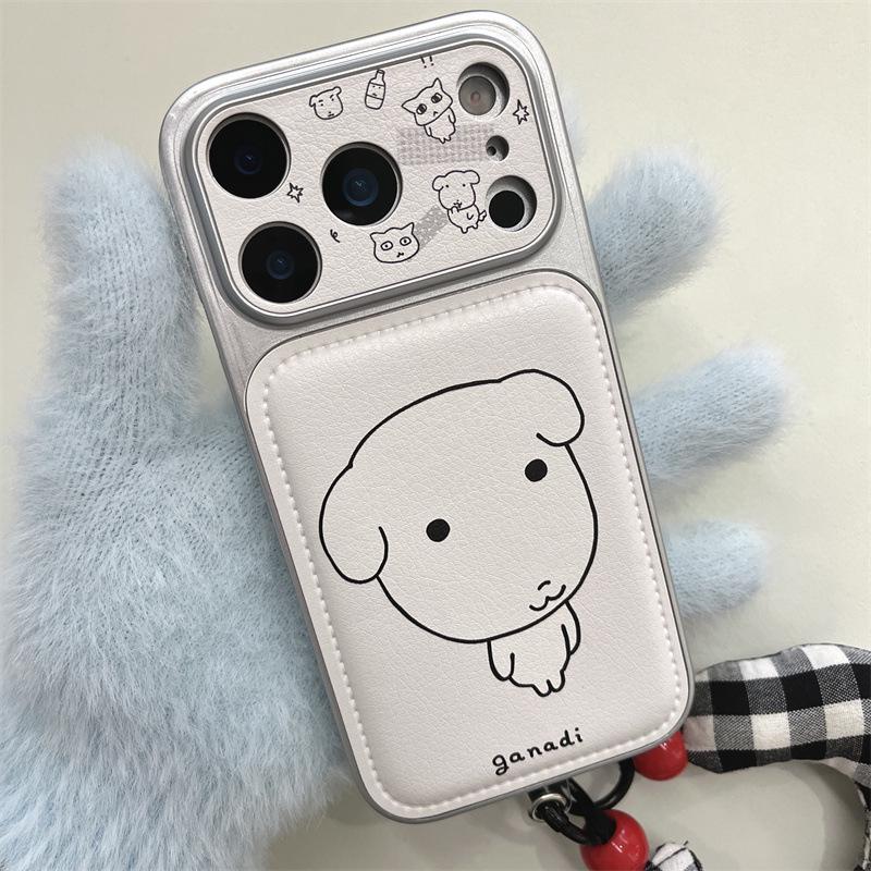Cute Cartoon Puppy iPhone Case for iPhone 17, 16 Pro Max, 15, 14
