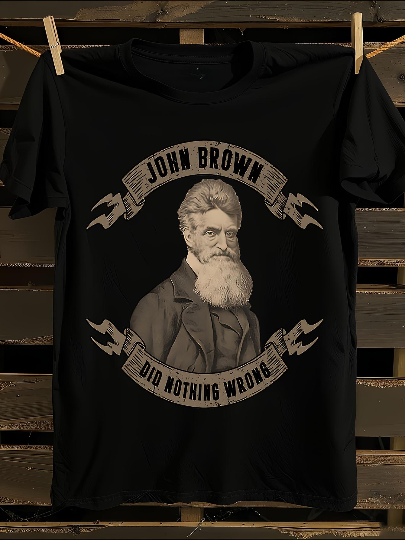 John Brown Signature Name and Initials Print T-shirt L