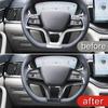 Styling Steering Wheel Buttons Frame Decoration Cover Trim For BYD Song PLUS Pro  Carbon Fiber Color Interior Accessories