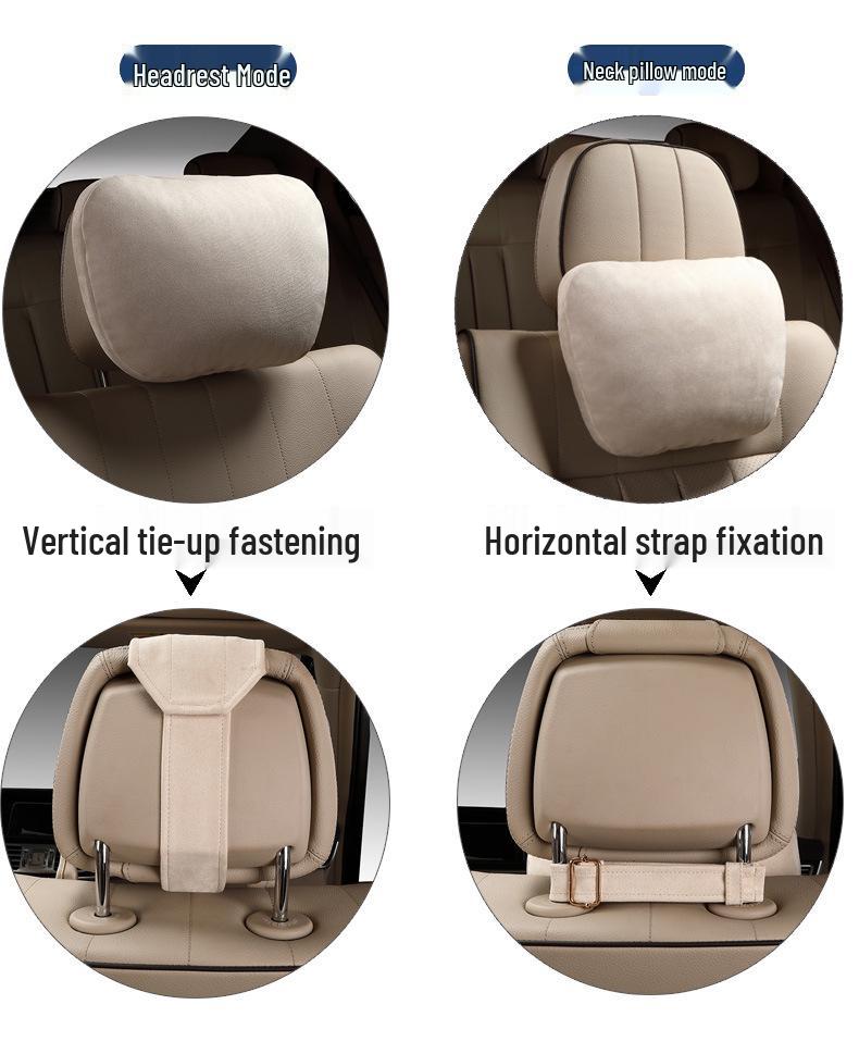 Maybach Suede Lumbar and Neck Support Car Pillow
