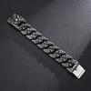 Kalen Gothic 32mm Wide Bracelet for Men Punk Domineering Skull Accessory Heavy Duty Chain Charms Jewelry Gifts
