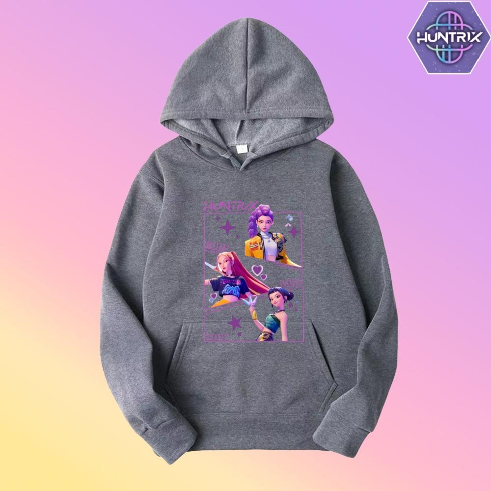 Toddler Girl Clothes KPop Demon Hunters Fashion Hoodie Men's Women's Sweater K-Pop Casual Style Kids New Cartoon Sweatshirt