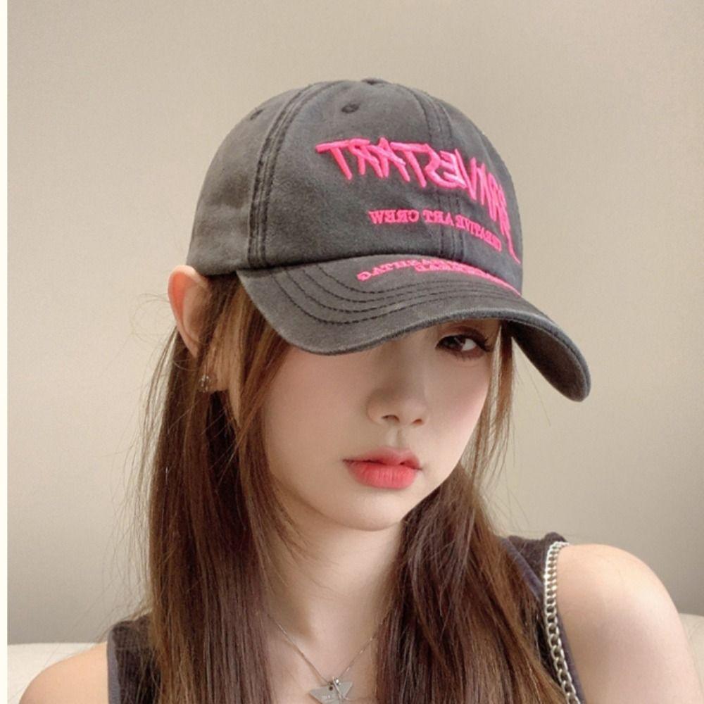 Casual Cotton Baseball Cap Embroidery Breathable Sun Hat Outdoor Hip Hop Visor Running