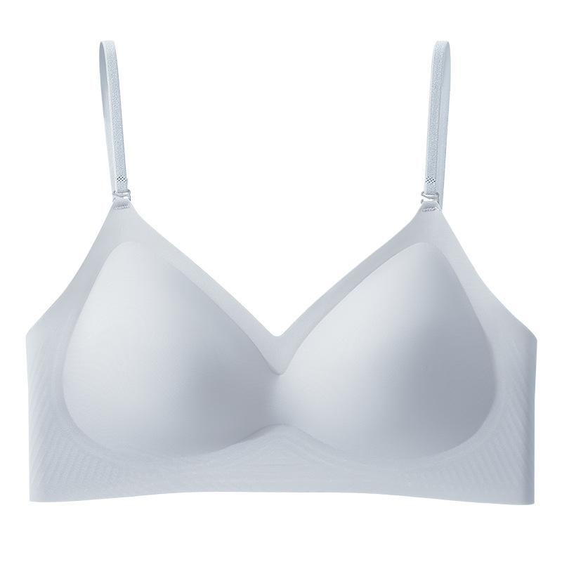 Liquid Foundation Invisible Opaque Gathering Underwear Women's Neck Sling Thin Shoulder Strap Integrated Large U Back Seamless Bra Cover