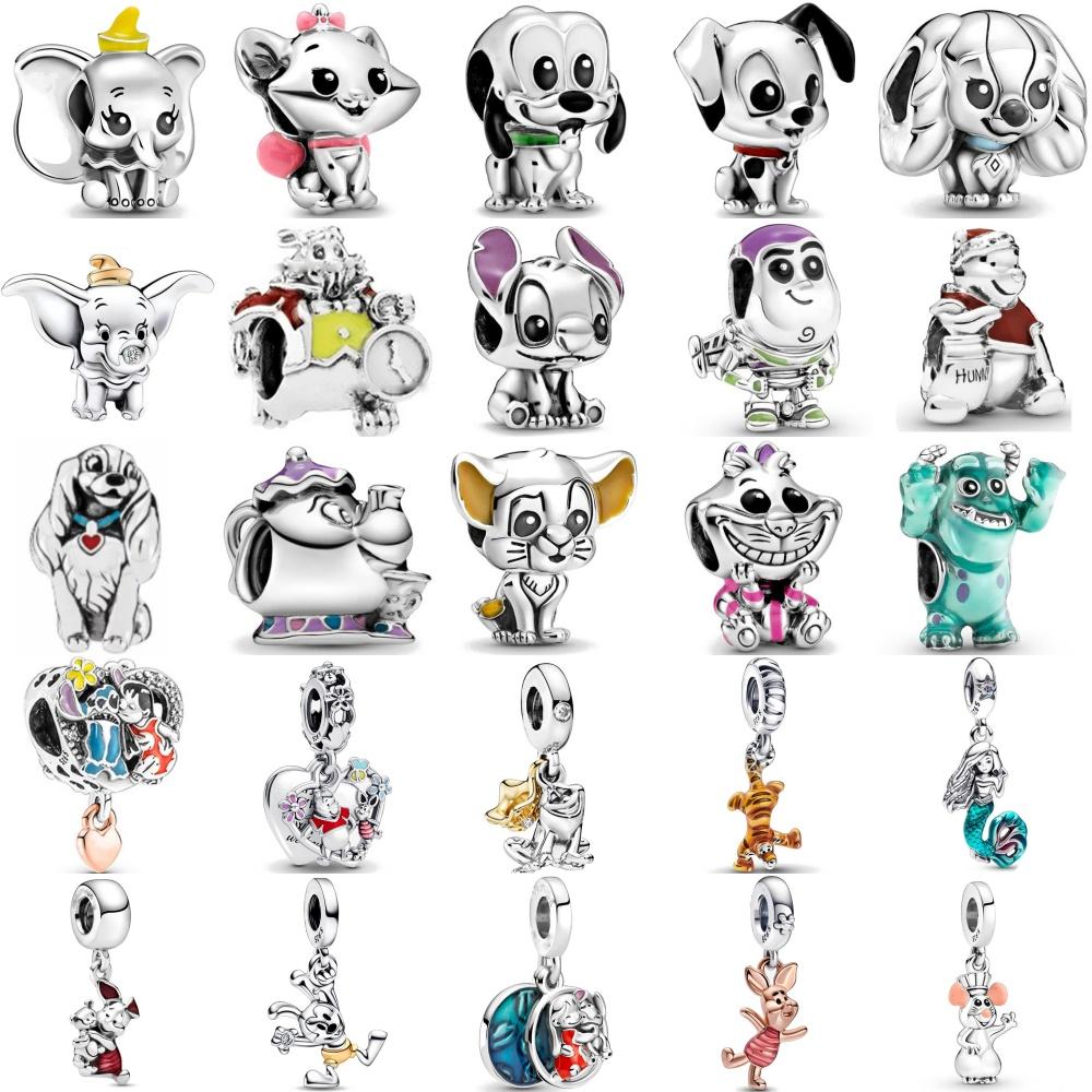 Copper Dog, Cat, Elephant Bead Mouse Tiger Pendant Suitable For European Original Bracelet Diy Exquisite Jewelry