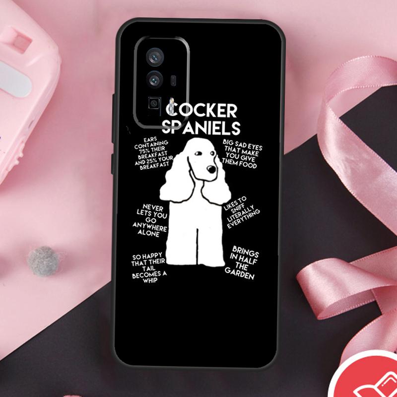 Funny Cocker Spaniel Dog Case For POCO X3 X5 X6 F6 Pro M6 M5s F3 F5 Xiaomi 11T 12T 13T Pro 14 Ultra 12 13 Lite Cover