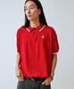 KND Skull Embroidered Collar Knit Red