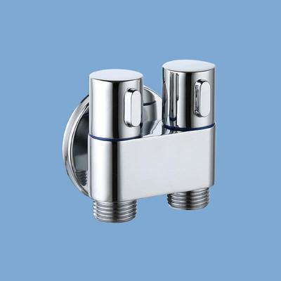 Rubinetto a Doppia Uscita in Acciaio Inossidabile per Lavatrice e WC