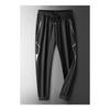 Men's High Stretch Ice Silk Casual Pants Summer Quick Dry Joggers With Zipper Pockets