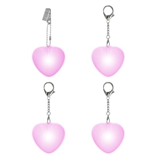 Dokunmatik ve Hareket Sensörlü Kalp Şeklinde Çanta Lambası USB Şarjlı Otomatik LED Işıklı Mini El Feneri Çantalar Cüzdanlar Anahtarlıklar Kompakt Kalp Tasarımı