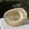 Straw Hat for Women Men Summer Handmade Classic Vintage Hollow Out  Western Curled Wide Brim Sun Hat Fishing Hat Climbing Cap