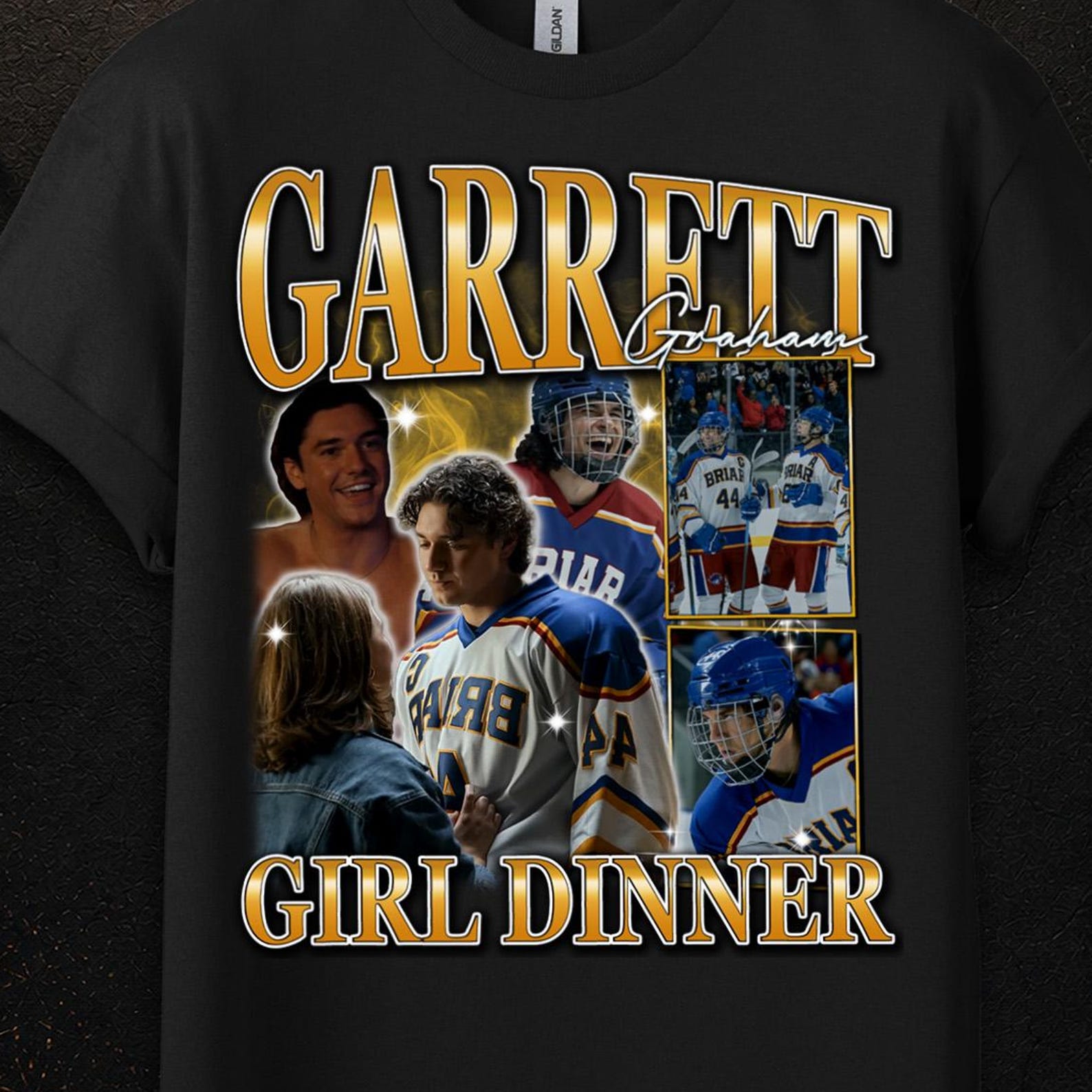 Girl Dinner Tee, Garrett Graham Shirt, Off Campus Jersey, Elle Kennedy Off Campus Merch, Off Campus Series Merch 4XL