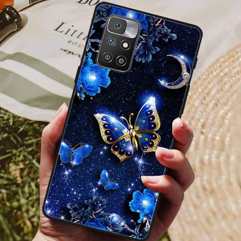 

For Xiaomi Redmi 10 Case on Redmi10 Soft Silicone TPU Back Cover Phone Case For Xiaomi Redmi 10 Case Coque Black Bumper Fundas For Redmi 10