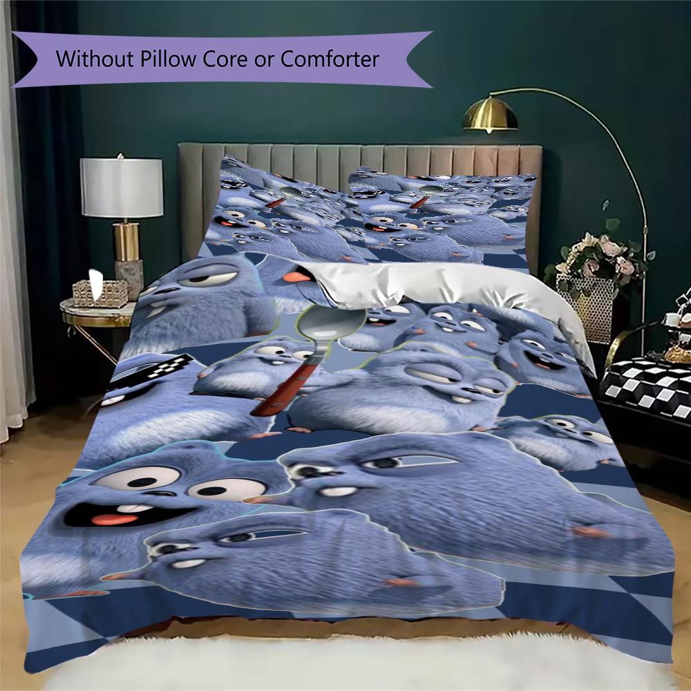 Grizzy Lemmings Bedding 1 Duvet Cover 2 Pillowcase Without Core Without Core Duvet Cover And Pillowcase Soft And Comfortable Bedding Set