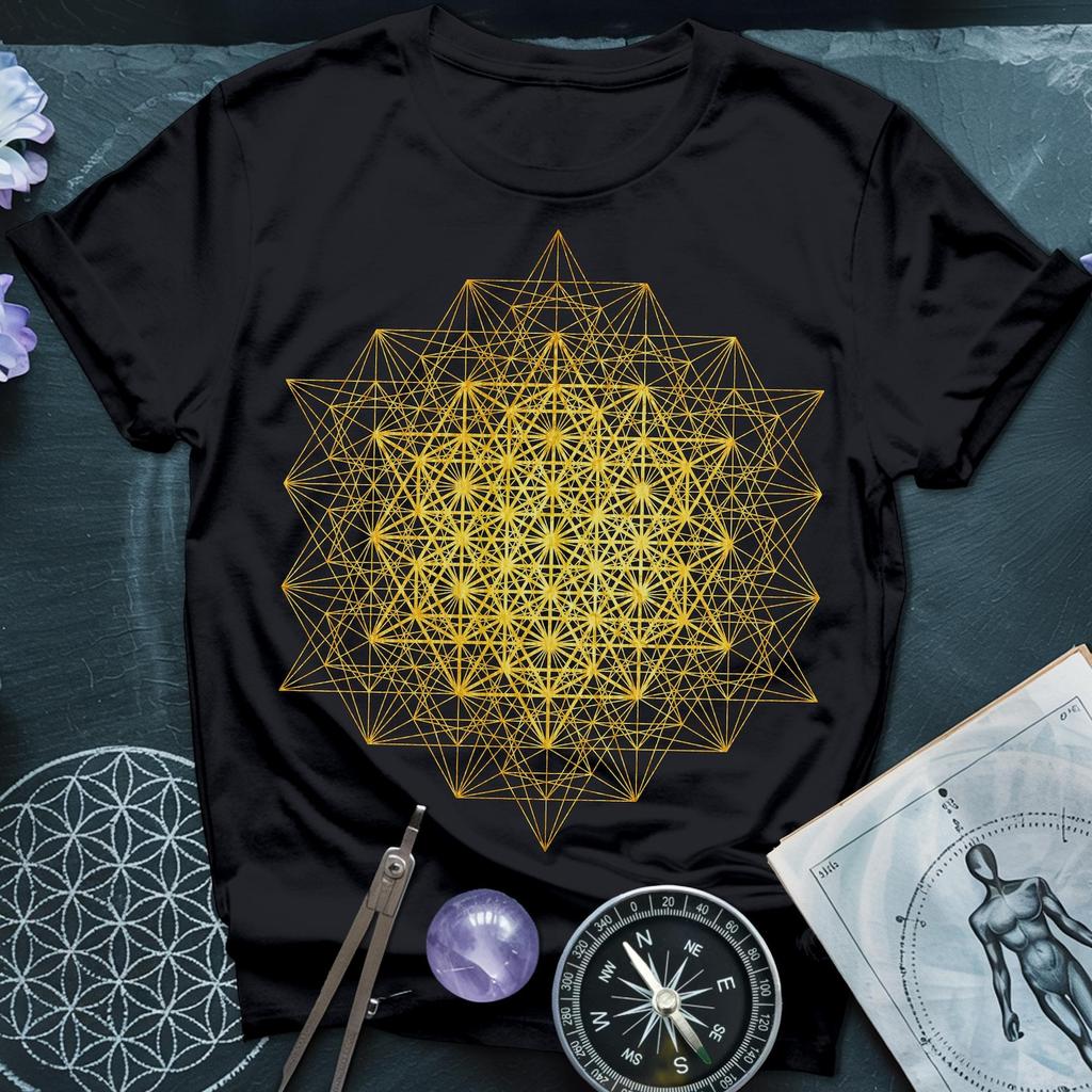 Meta Tetrahedron T-Shirt | Sacred Geometry Spiritual Tee