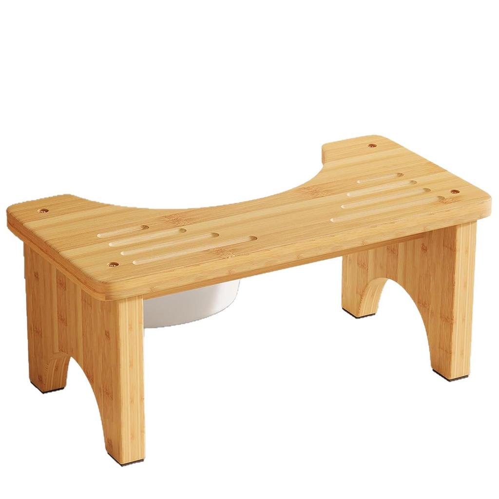 Adjustable Bamboo Toilet Stool