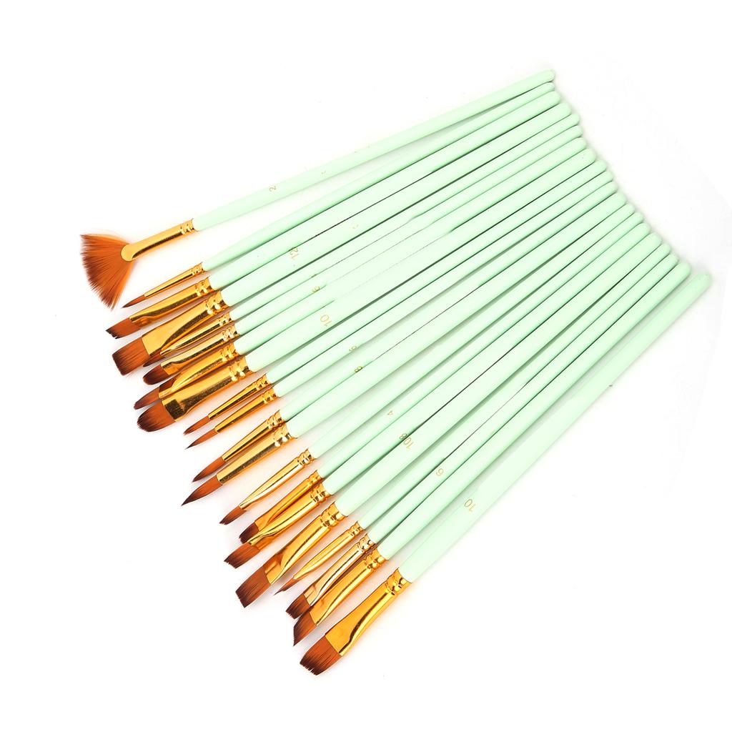 Zestawy pędzli malarskich Multimodalne włosie nylonowe 5 różnych typów Pędzle do farb olejnych do malowania olejem, akwarelą, gwaszem