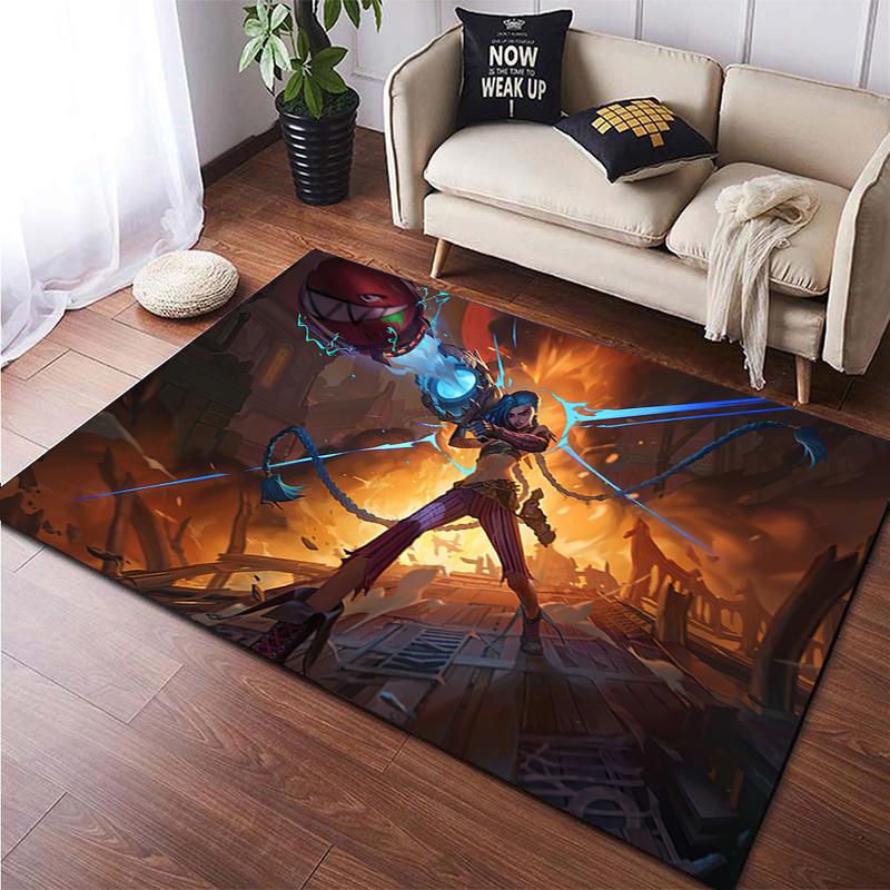 LOL KDA HD Printed Area Large Rug ,Carpet for Living Room Bedroom Sofa Decoration, Non-slip Floor Mats Dropshipping Alfombras