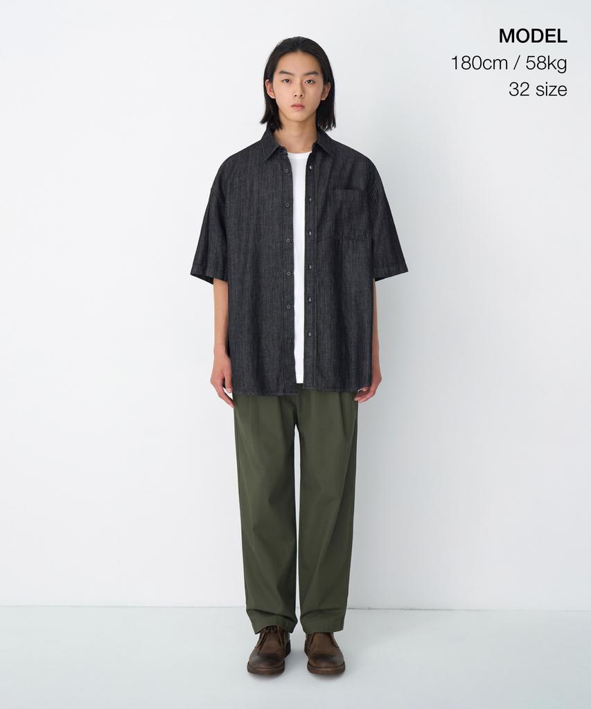 MUSINSA STANDARD Cotton Loose Tapered Elastic Waist Pants [Khaki]