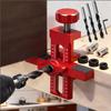 2-in-1 Aluminium Alloy Cabinet Door Mounting Jig & Rebound Device Tool, Installation Positioner Adjustable Cabinet Hardware Jig