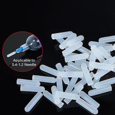 15Pcs Silicone Dispensing Syringe Plug Head | Needle Seal Cap for Glue Dispenser Accessories