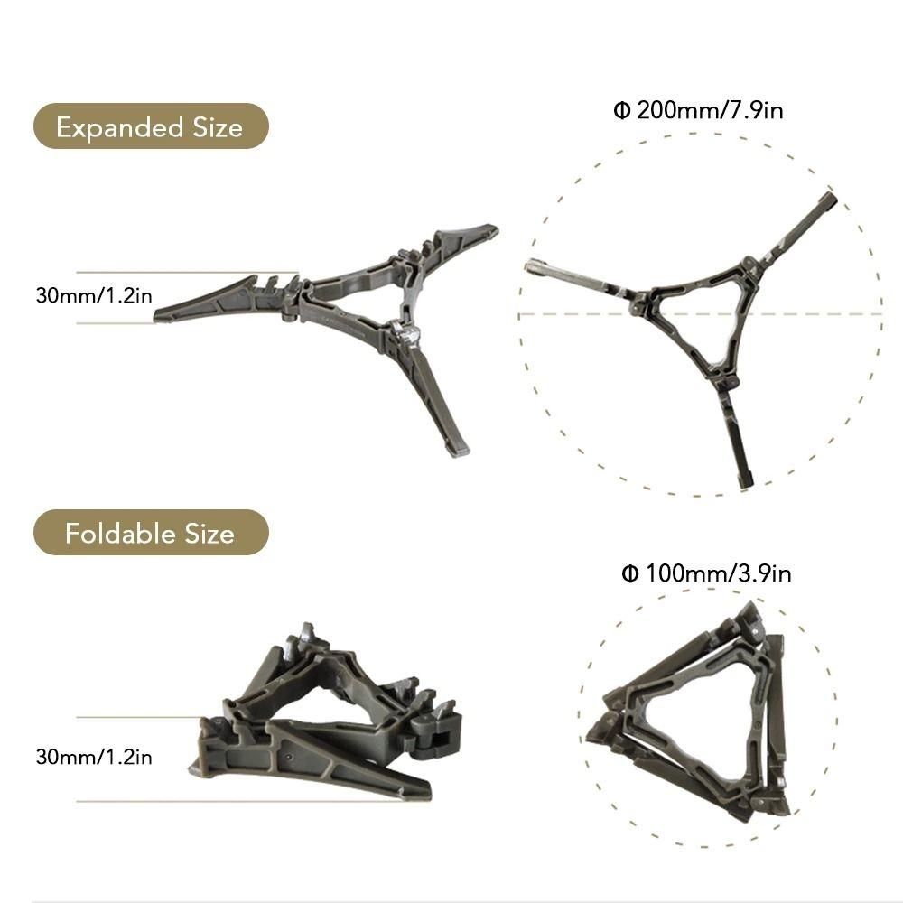 Fixing Base Stove Canister Stand Gas Tank Bracket Gas Holder Tank Base Foldable Canister Tripod